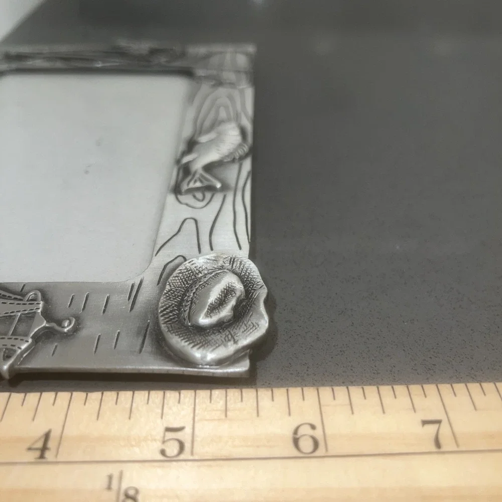 FISHING Theme 3-D Pewter - Picture Frame